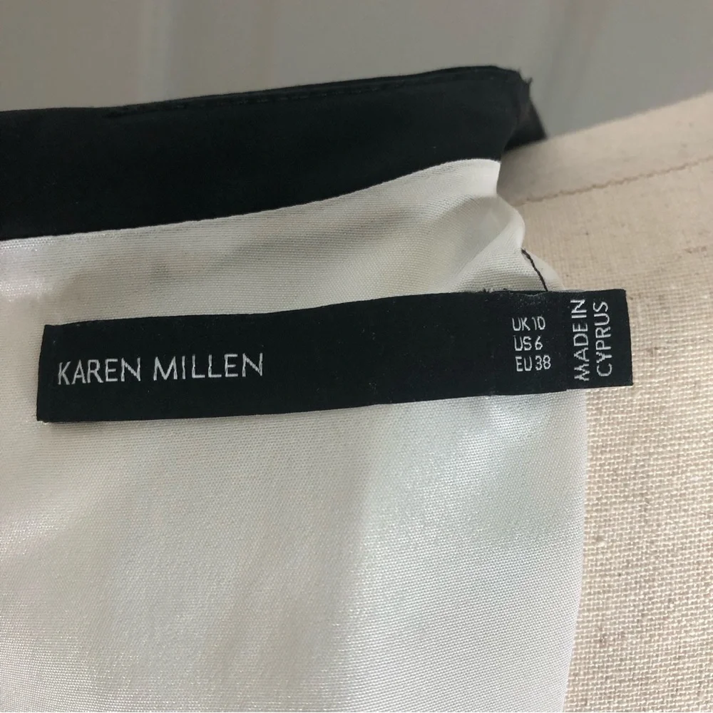 Karen Millen | Stretch Shift Dress | Tropics abstract Print | Sz 6 - Picture 11 of 12